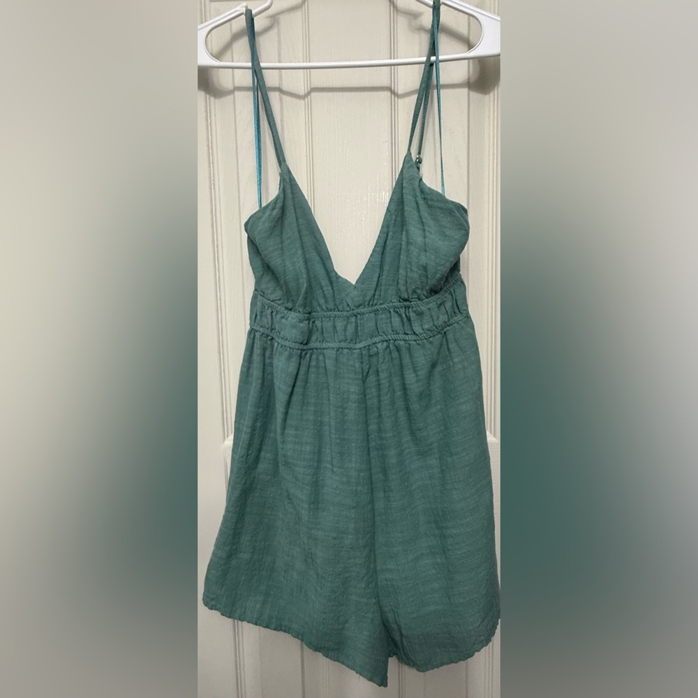Pull&Bear Teal Jumpsuit
